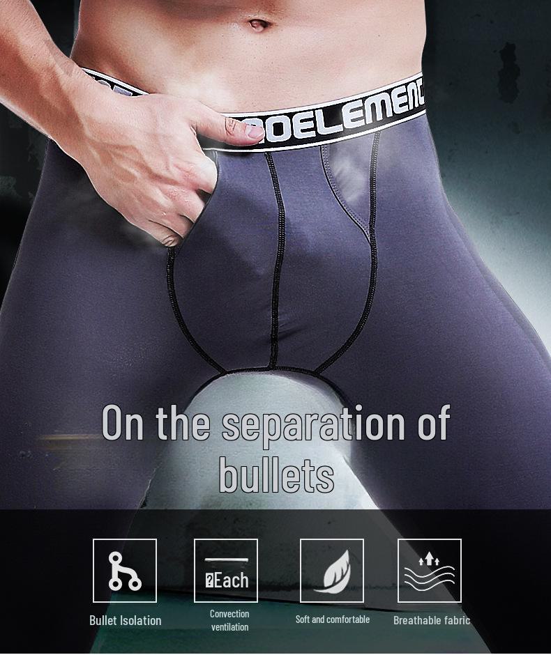 Men's Bullet-Style Thermal Leggings - Autumn/Winter, Thin Fit, Middle-Aged & Young, Single-Piece