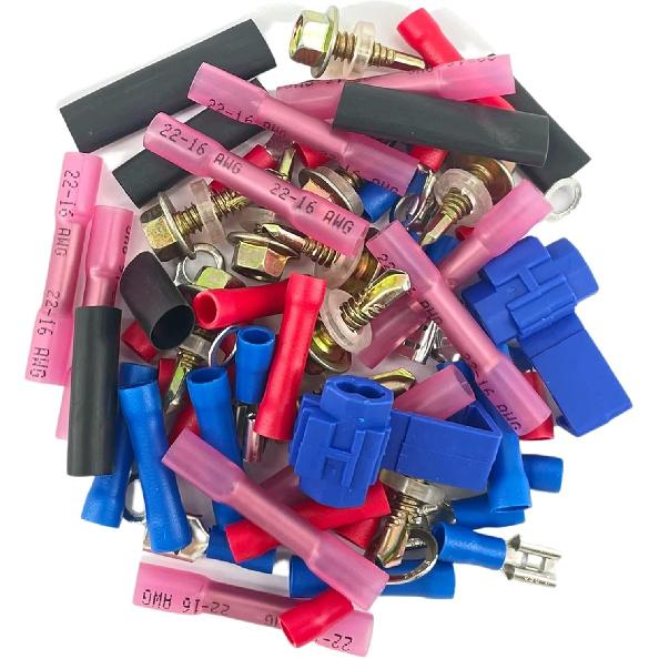 Universal ATV UTV SXS Turn Signal Horn Kit Street Legal Kit Handlebar Thumb Switch with LED Lights Flasher Relay Blinker Harness System (Kit N)