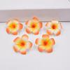 10 Pcs Artificial Flower Realistic Looking Fade-Resistant Colorful Decorative Faux Frangipani Flower