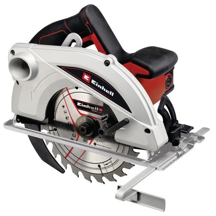 Einhell Scie circulaire 190mm TC-CS 1410 (1410 W, 190 x 30 mm, max. 67 mm, couteau diviseur, blocage de la broche)