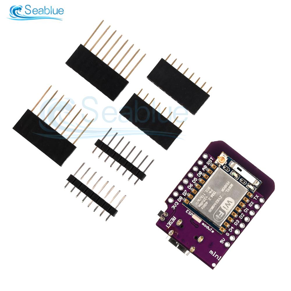 D1 MINI ESP8266 WIFI Development Board ESP-07 ESP-07S CH340C WIFI Development Board TYPE-C USB Interface 3.3V With Pins