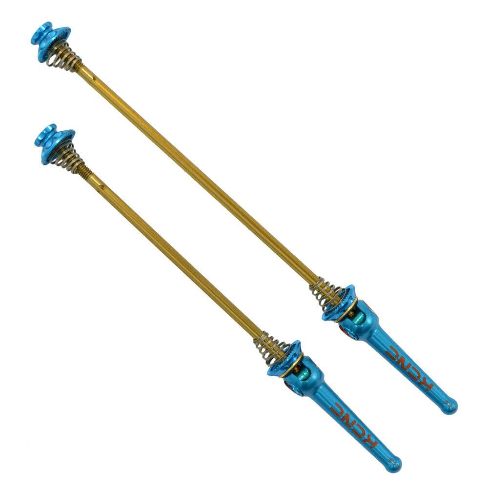 KCNC Grooving QR Road Titanium Axle Hub SK2177 Skewer, Blue, KQR05-001BL,