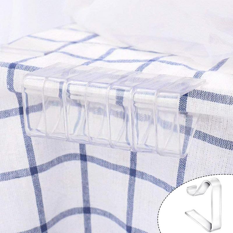 Tablecloth Clips Holders Transparent Holder Clips Windproof Table Cover Clamps For Restaurant Party Wedding Graduation