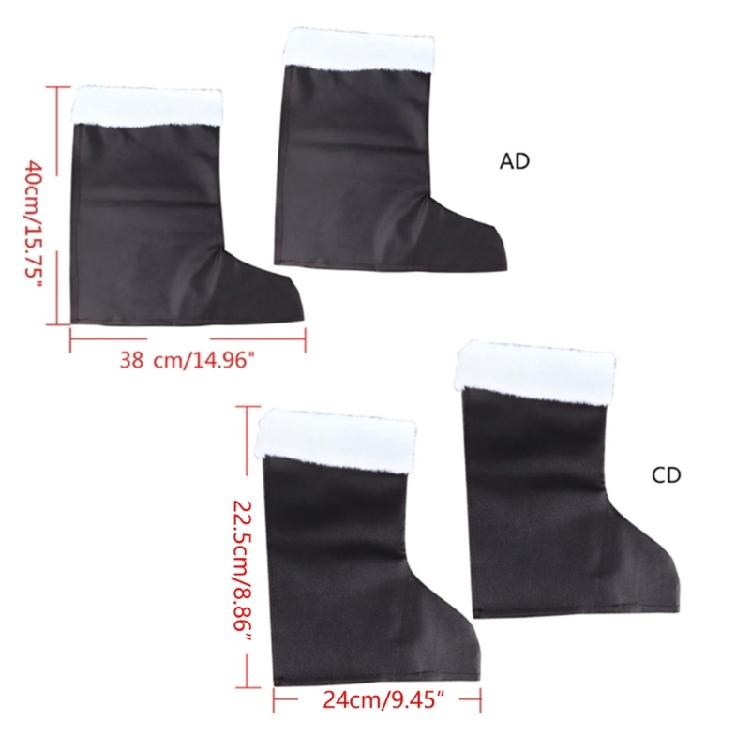 Santa Boots Christmas Footwear for Kids Adults Christmas Carnival Party Cosplay