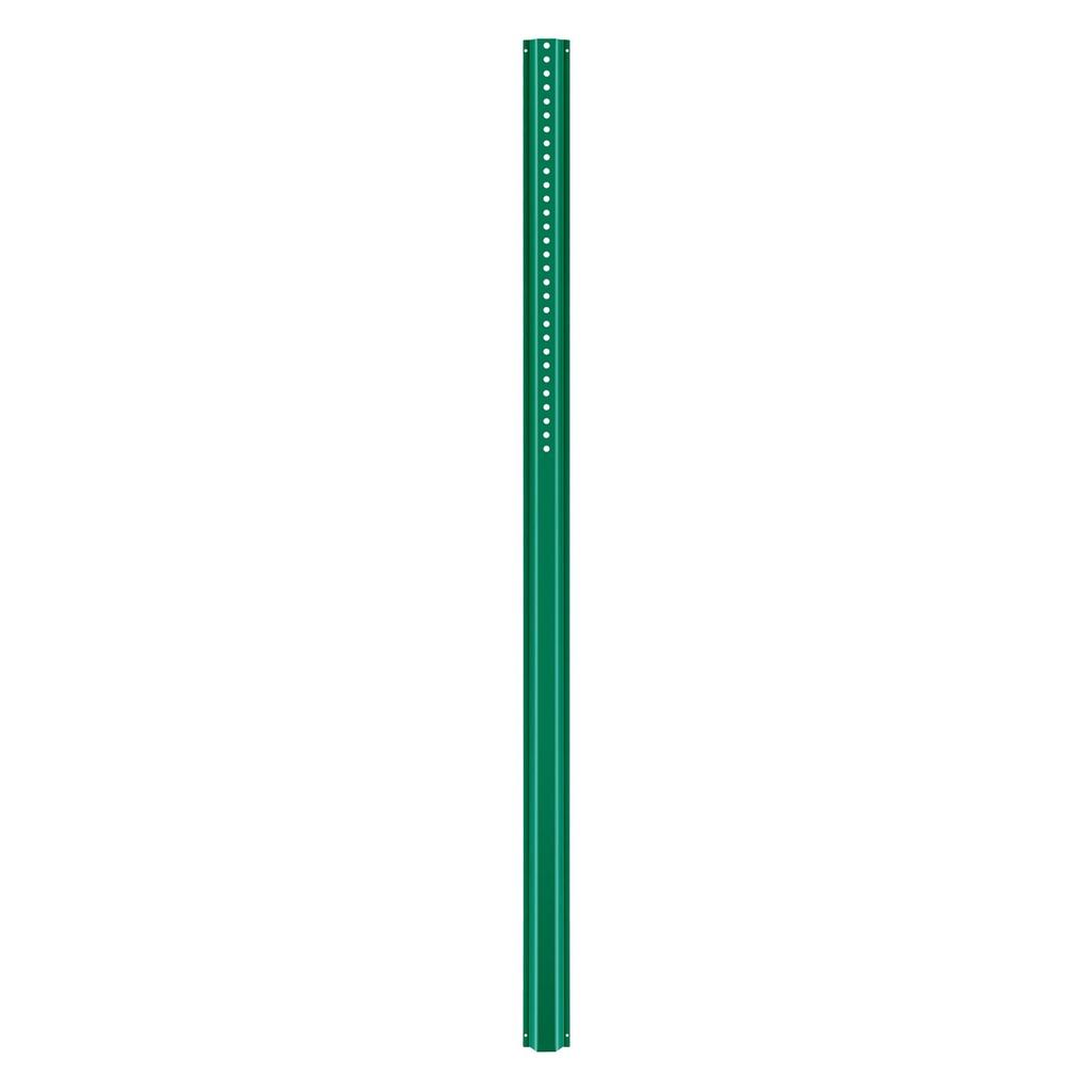 Cast Iron Sign Post 6ft Fixed U-Channel Heavy Duty Post Sign Holder Green