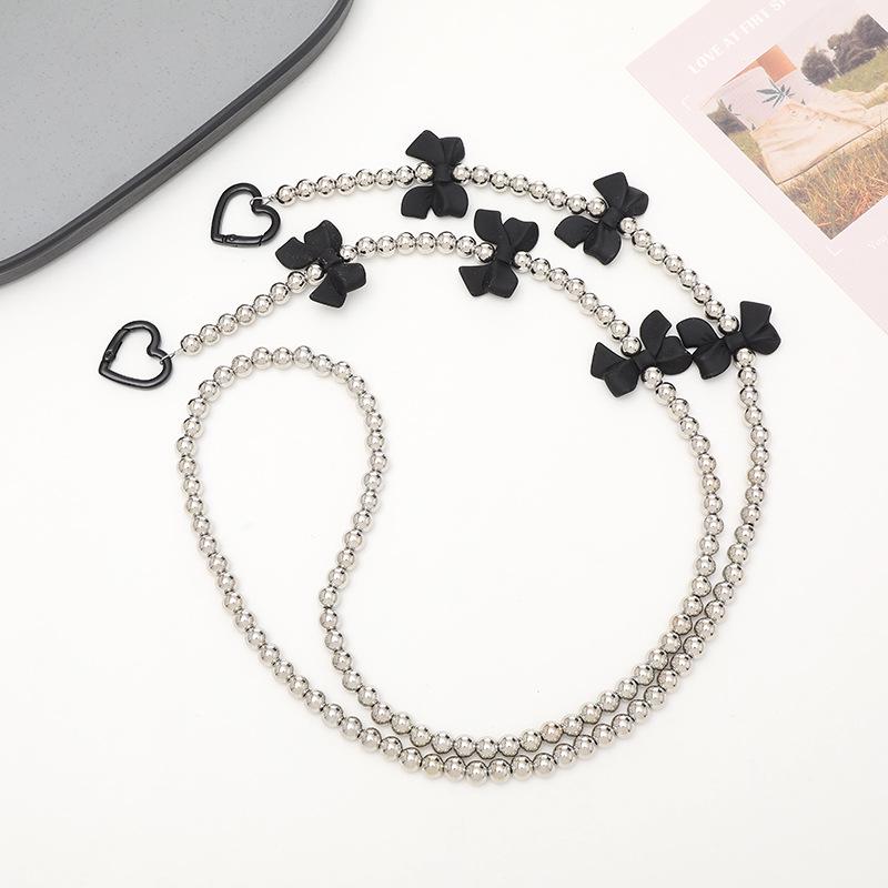 Yi Lian Acrylic Beaded Phone Chain: Pearl Crossbody Strap Charm for Women