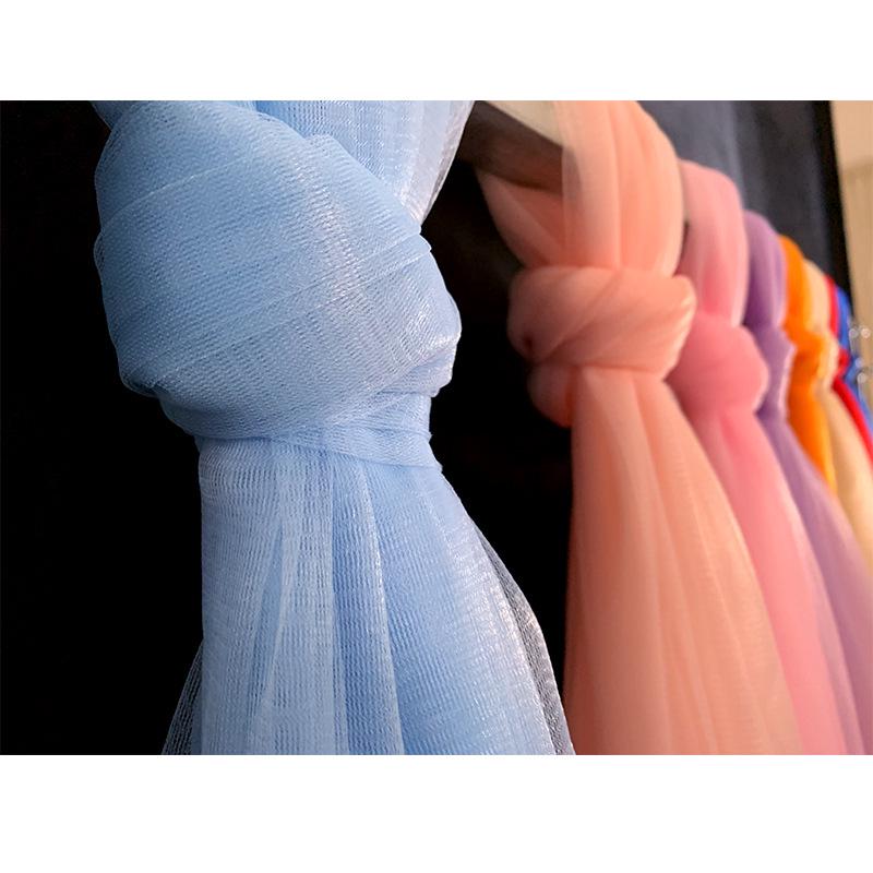 High-Density Swiss Gauze Wedding Decoration: Chair Backs, Curtains, Ceiling & Table Decor