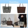 Print Luxurious Leopard Large Tote Bag For Women Trendy Street Handbag Style