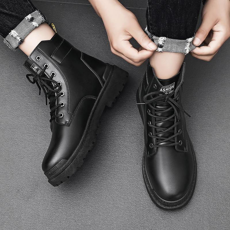 High-top Men's Shoes, Autumn Outdoor Climbing Safety Shoes, Anti-slip and Wear-resistant Work Boots, Men's Outdoor Boots