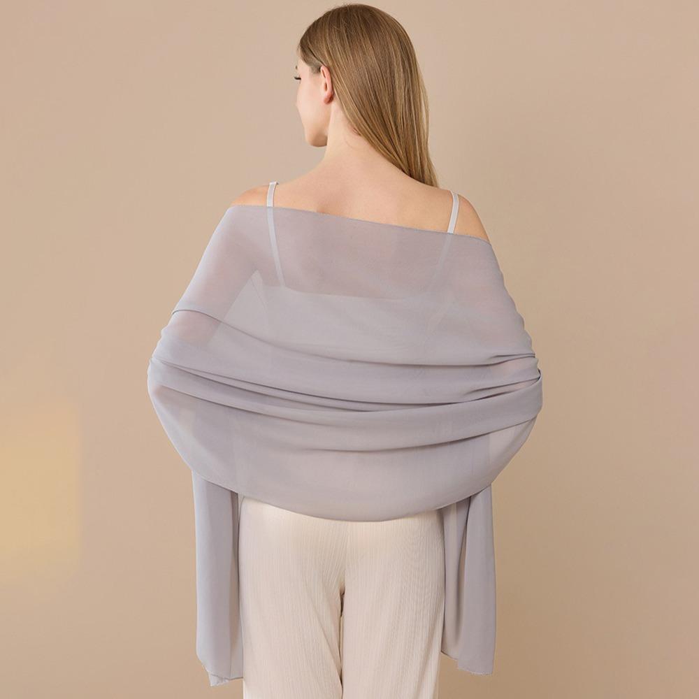 Elegantes Chiffon Chiffon Schal Langes Leichtes Gewebe Brautjungfern Schal Abend Schal Brautparty
