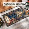 Other Similar Designs Theme Crystal Velvet Rug Personalized Custom Name Text Soft Floor Mat Home Decor