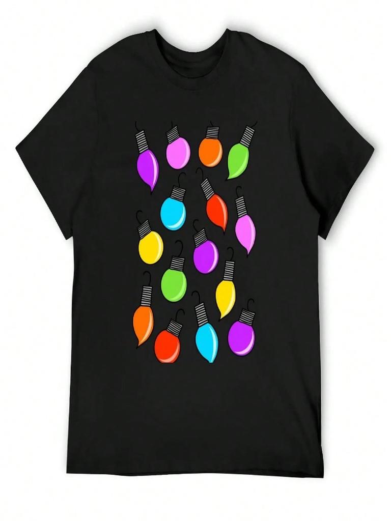 Colorful Rainbow Christmas Ornaunisexts, Made By EndlessEmporium T-Shirt Quick-Drying Heavyweights Designer T Shirt unisex