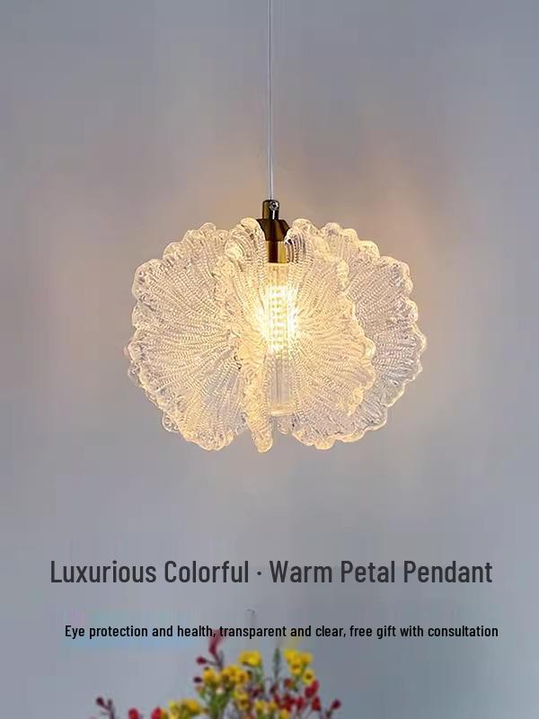 Modern French Cream Pendant Lights: Minimalist Bedside and Hallway Fixtures