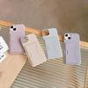 Luxury Solid Color Left Right Wallet Card Slot Hard PC Phone Case For iPhone 16 Pro Max E 14 11 12 13 15 Pro Max Mini Back Cover