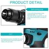 13mm 18V 1/2 Hammer Drill Power Tools Fit For Makita Battery Cordless Brushless Electric Drill Impact Screwdriver Flat Hammer