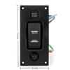 ABS Rocker Pump Switch Waterproof Control Module Panel Rocker Switch Panel  Marine Equipment