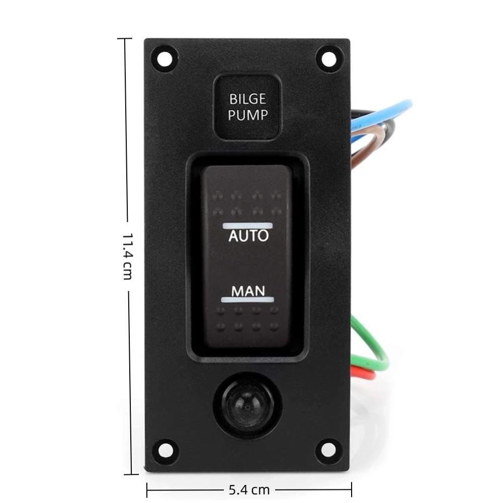 ABS Rocker Pump Switch Waterproof Control Module Panel Rocker Switch Panel Marine Equipment