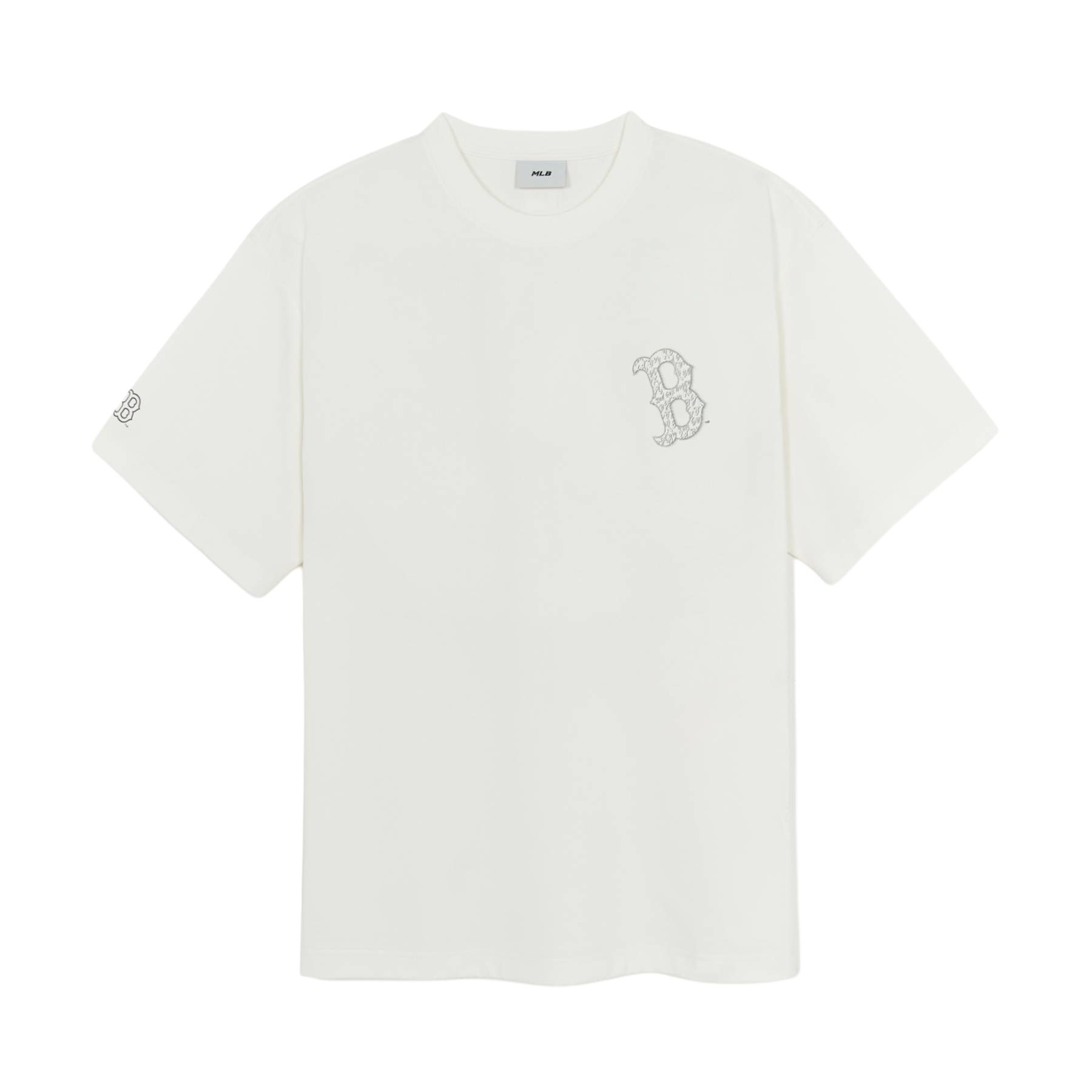 MLB Basic Mega T Shirts Unisex Ivory Crew Neck Moderate Straight Fit 3ATSB0654-43IVS XL