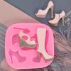 High Heel Fondant Mold Shoes Boots Silicone Tools Cake Baking Cupcake Mould