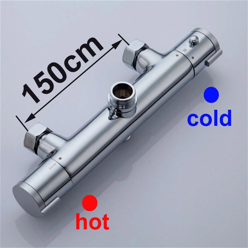 Brass Bathroom Thermostatic Mixer Valve Shower Faucet Inelligent Bathtub Mixer Valvola Termostatica