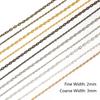 5Meters Metal Link Chains Multi Color Bulk Necklace Bracelet Chain Accessory for DIY Jewelry Making Findings Supplies Wholesale