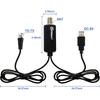Chaowei High Gain TV Antenna Amplifier Signal Booster for HD TV Antenna with USB Power Supply, Boost Any Passive Antenna up to 50 Miles Range Gain