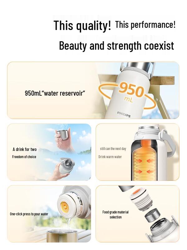 Philips AWP2563 Insulated Stainless Steel Mug