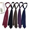 Polyester Narrow Version Solid Color Neck Tie Fashion Versatile Casual Men's Shirt Tie