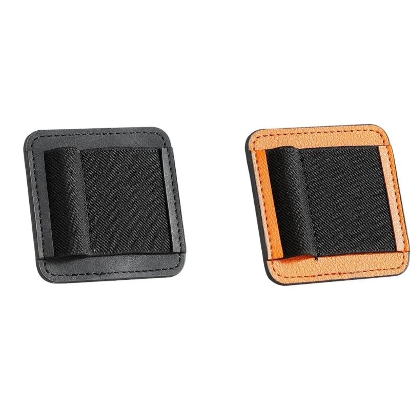 Magnetic PU Leather Cord Manager With Stretchy Band And Strong Adhesion For Neat Electronic Gadgets Storage