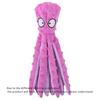 Soft Plush Octopus Dog Toy with Squeaker Non Stuffed Puppy Chew Toys for Teething Small Medium Dogs Interactive