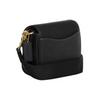 Coach Amelia 16 Borsa a Tracolla in Pelle con Patta e Tracolla Staccabile Monocolore Piccola da Donna Nera CP001-IMBLK