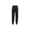 Under Armour Project Rock Logo Embroidered Joggers Women Bottoms Black 1377079-001