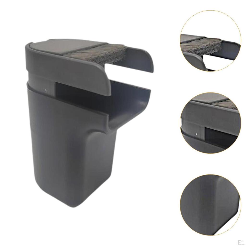 Desktop Mini Desk Trash Can Wastebasket with Broom Lid Multipurpose Compact Dustbin Garbage