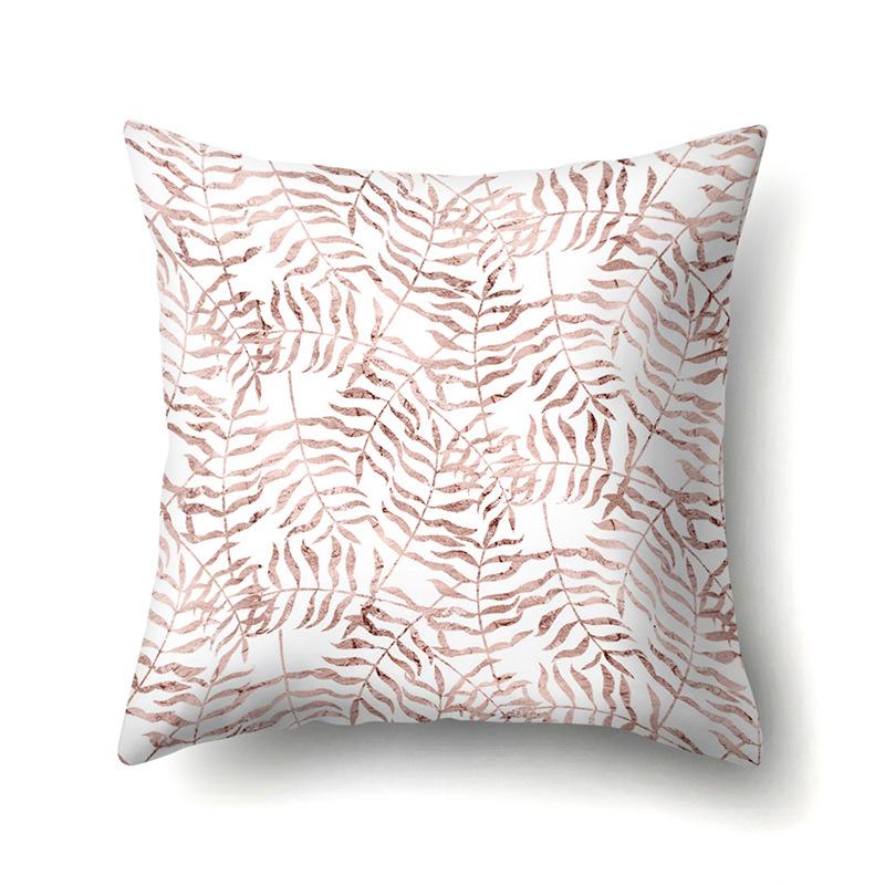 Polyester Pillow Case Automobile Decoration Home Printed Pillow Case Waist Cushion Cover Car Cushion Head Cushion Cover