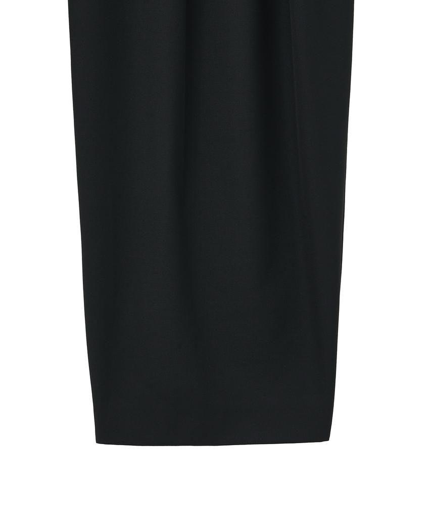 NOIRER Folded Loose Fit Slacks (Black)