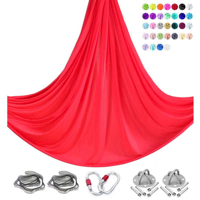 6m Nylon Aerial Yoga Hammock Set for Home and Studio Use