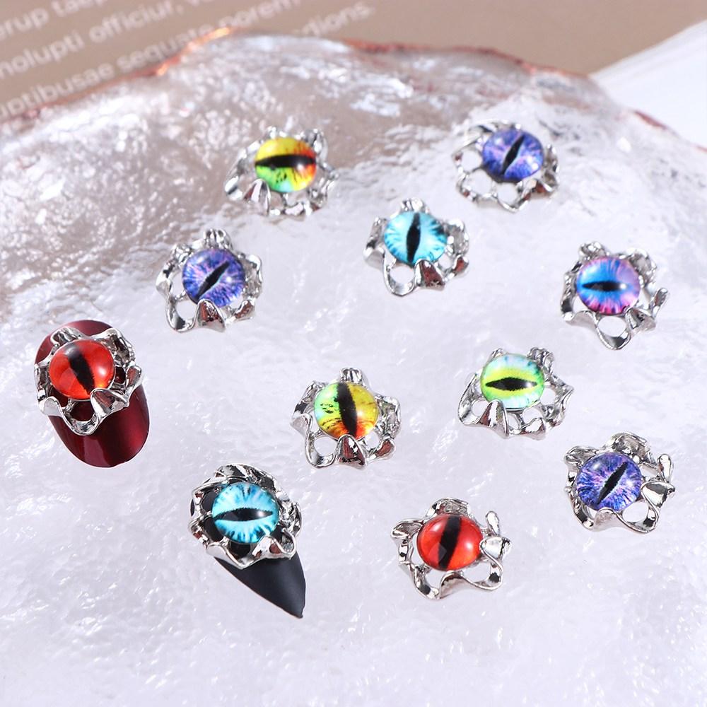 5Pcs/set Manicure Ornaments Halloween Demon Nail Decorations  Nail Salon