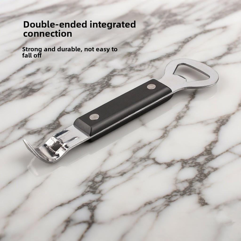 Multifunctional Iron Can And Bottle Opener With Double Head Design For Everyday Use