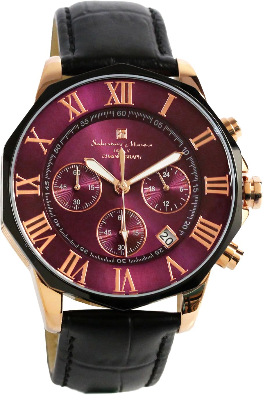 

Salvatore Marra Водонепроницаемые до 10 АТМ Кожаные Наручные часы, Красные, Хронограф, АТМ, Деловые, Формальные, Мужские, Ремешок, Мешковина, Черный, SM15104-PGPLLE фиолетовый