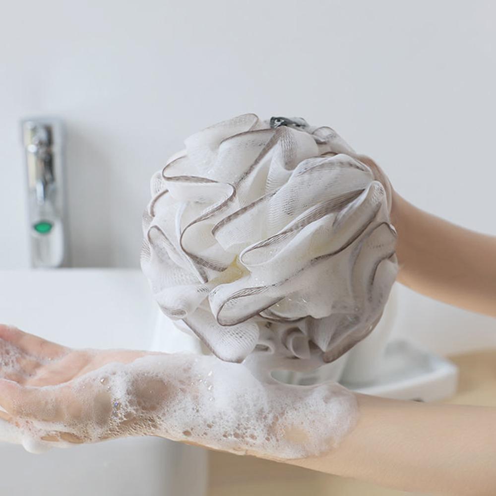 30-40g Soft Bath Ball PE Foam Bath Flower Non-Spilling Pearl Rubbing Back Massage Foaming Wash Towel Included Bat Bath Accessory