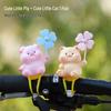 Pinwheel Paradise Tie-Up Doll: Cute Electric Car, Bicycle, Motorcycle, and Stroller Decoration