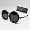 1-9 Gears Adjustable Tint Sunglasses for Men Round Polarized Sunglasses with ND Filter Lenses UV400 Shady Fishing Glasses