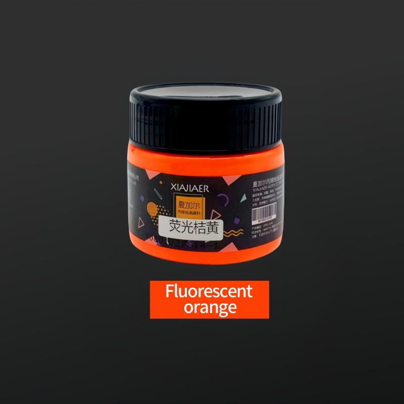 

100ml/ can fluorescent acrylic paint xiajiaer hand-painted wall painting acrylic paint studio art fluorescent acrylic Fluorescent orange