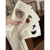 Women's Cute Bowknot Dot Tulle Socks - Mid-Calf, Korean Cartoon Bear, Japanese Color Dots
