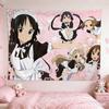 1 Stück Anime-Mädchen-Wandteppich aus hochwertigem Polyester, 2D-Flachdruck, vielseitige Dekoration für Studentenwohnheim, Schlafzimmer und Wohnzimmer, ideal für Anime-Fans