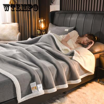Zesílená deka, Dvojitá mléčná deka v zimě, Dárková deka, Beibei flanelová flanelová flanelová deka, Multifunkční deka