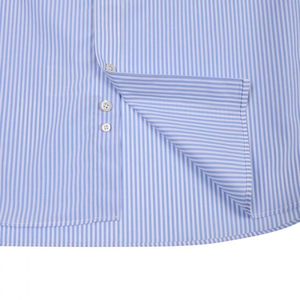 Daks Men S 100  Cotton Stripe Regular Fit dreSS Shirt dmp1Shdl192b1