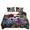 Three-Piece Quilt Cover Gothic Skull Kit Digital Printing Bedding