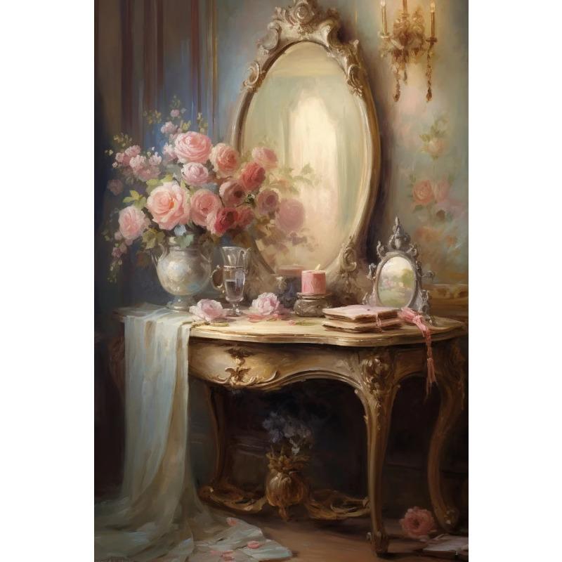Dark Vintage Still Life Poster Prints For Living Room Home Decor Victorian Retro Flowers Fruits Picture Canvas Painting Wall Art