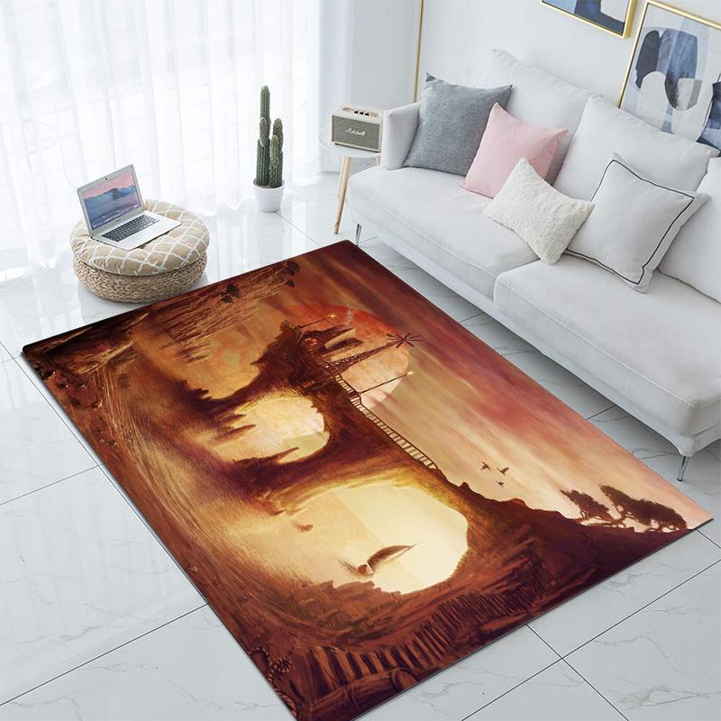 Praktisk Fantasiverden Teppe Kjøkkenmatte Inngangsdørmatte Soveromsgulvdekorasjon Stue Teppe Bad Sklisikkert teppe